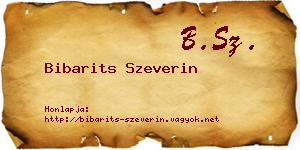 Bibarits Szeverin névjegykártya